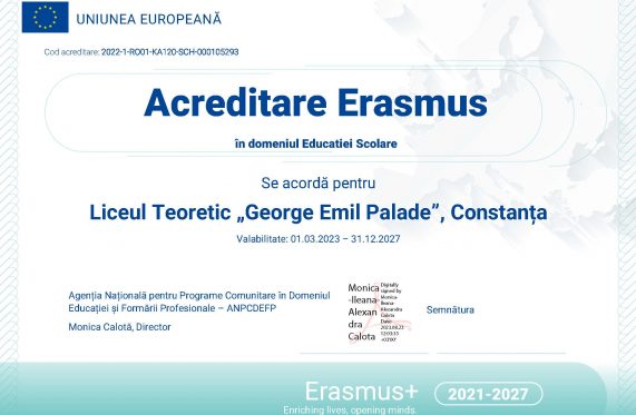 Înscrieri ERASMUS+